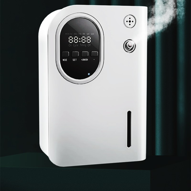 Automatic Smart Home Fresh Air Fragrance Oil Machine Diffuser Essential Oil Aromatics LED Color White Scent Cold-Air Diffusion