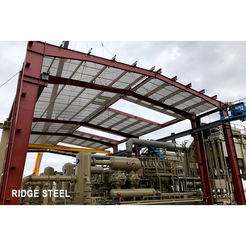 No Middle Column Workshop Multifunctional Pre Fabricated Steel Workshop Shed