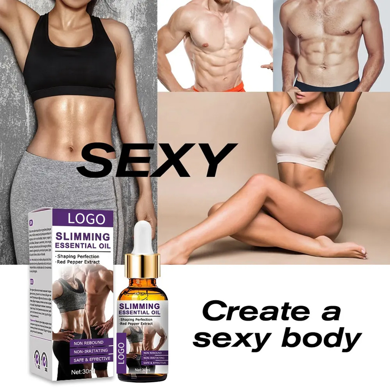 Ditong 100% Pure Fat Burning Fitness Essential Oil Body Slimming Massage Oil for Anti Cellulite