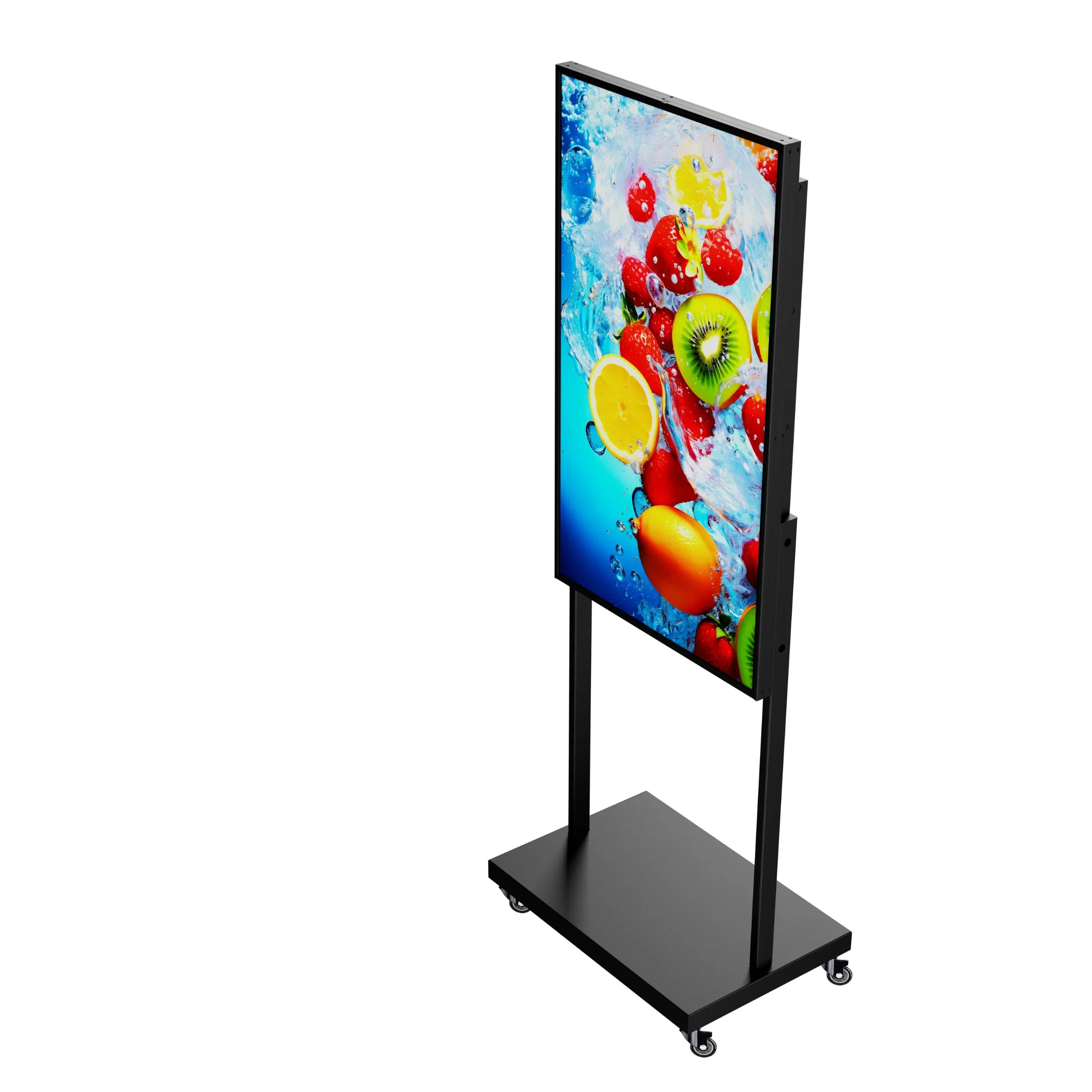 Semi Outdoor High Brightness 2500 Nits Digital Poster Signage Advertising LCD Screen Display Floor Stand Window Display for Menu