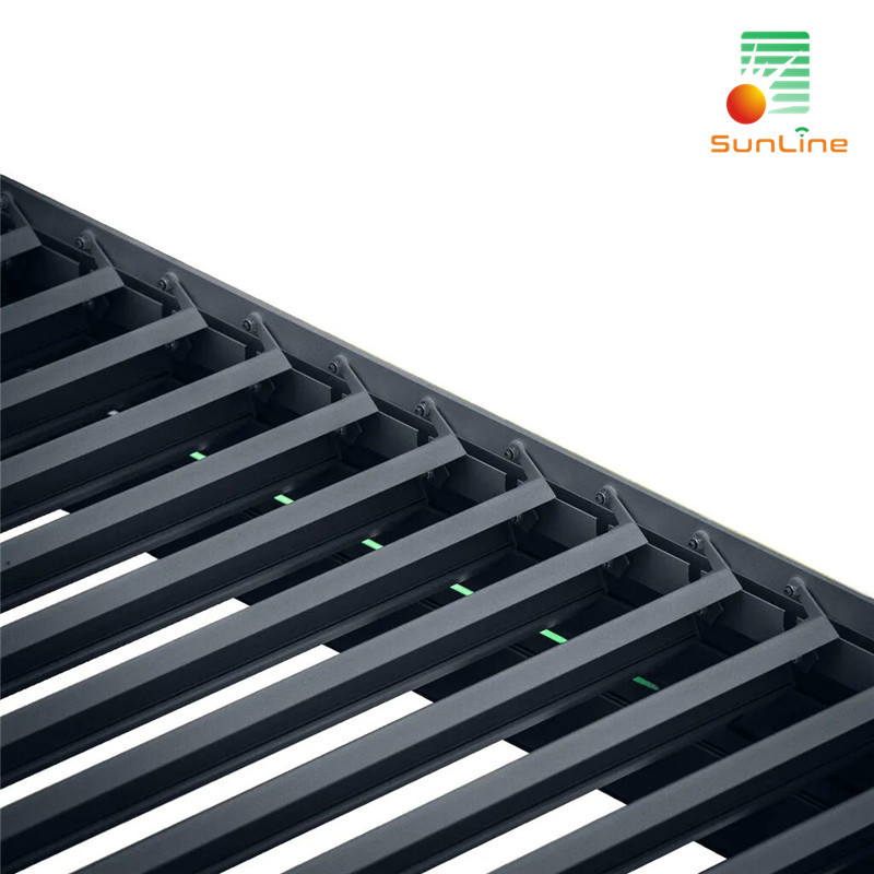 Smart Motorised Waterproof Aluminum Roof Louvered Pergola with Adjustable Roof Slats