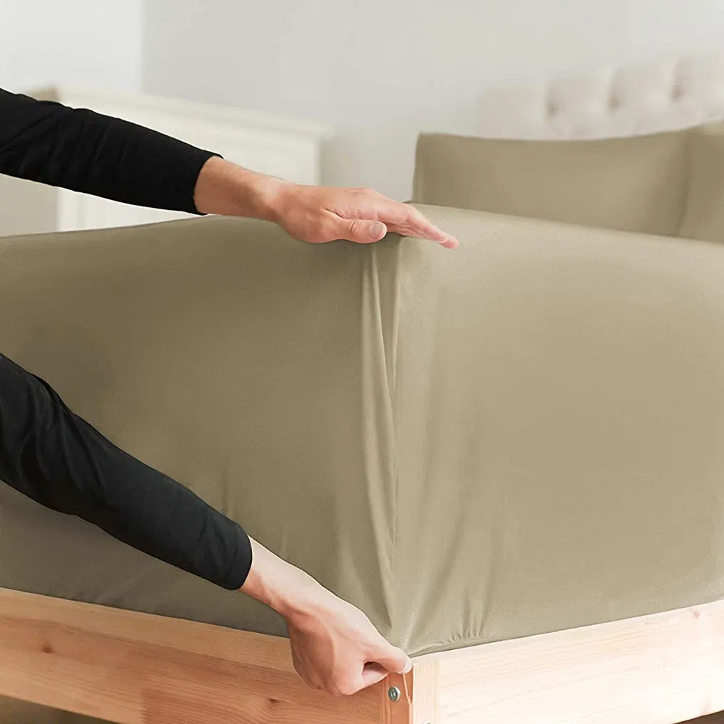 Customize Sheet Hotel Luxury Queen Twin Size Bedding with Pillowcases Microfiber Home Bed Sheet Set