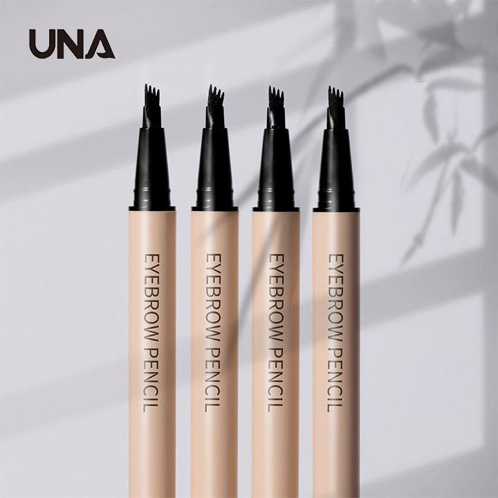 OEM Best Selling 4 Fork Waterproof Eye Makeup Double Head 3D Powder Eyebrow Concealer Pencil