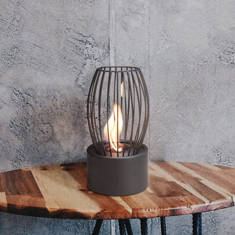 Outdoor Fire Pit Freestanding Stove Mini Kamin Ethanol Tabletop Fireplace