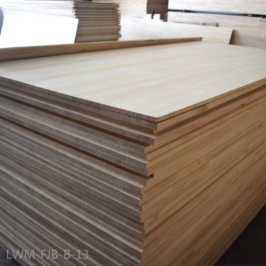 1220X2440mm 12mm Radiata Pine Finger Joint Laminated Board for Furniture