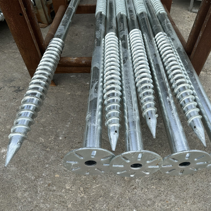 Continuous Welded Helix Ground Screw Anchor Pile for Ground Stabilization