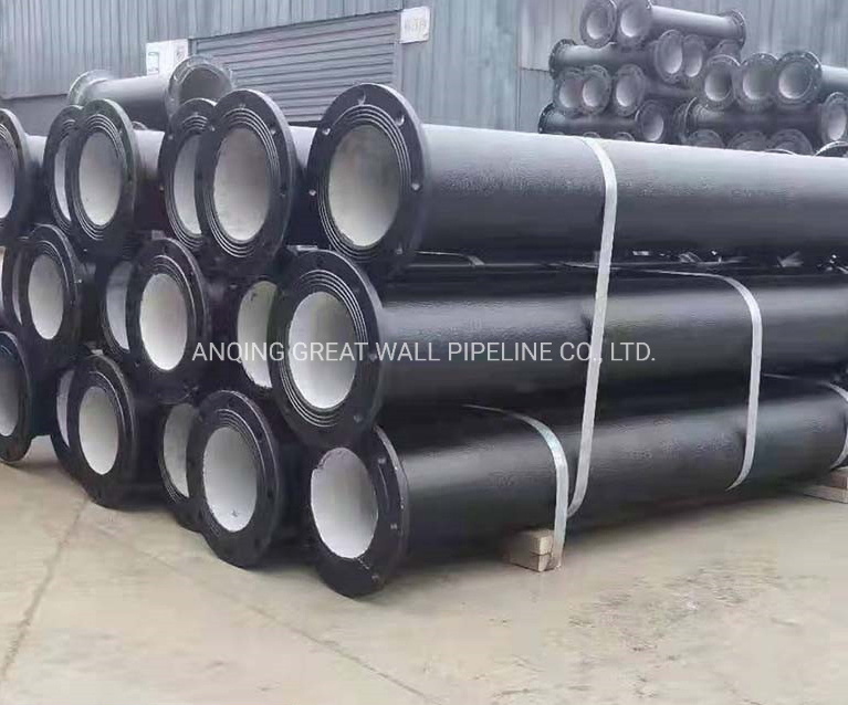 ISO 2531 Standards Class K7 K9 Bitumen Coating Ductile Iron Pipe Manufacturer