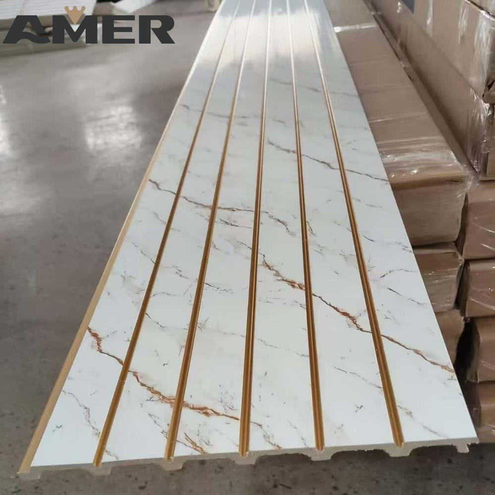 Hot Selling Interior Decoration Design Manufacture Large Wallboard Waterproof TV Setting Wall of PS Wall Panel Moulding