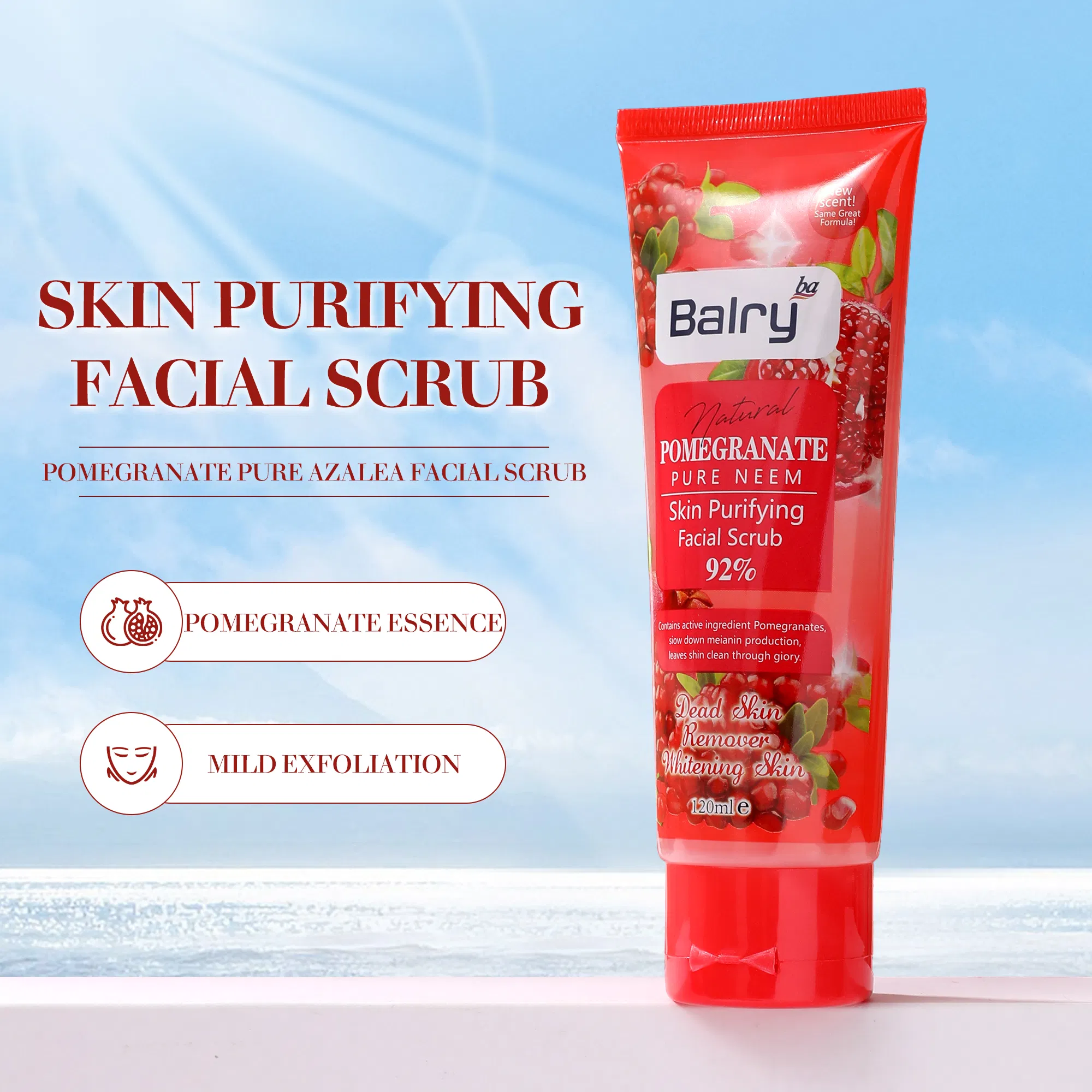 Balry Refreshing Exfoliator Pore Cleaning Women's Gentle Exfoliating Gel