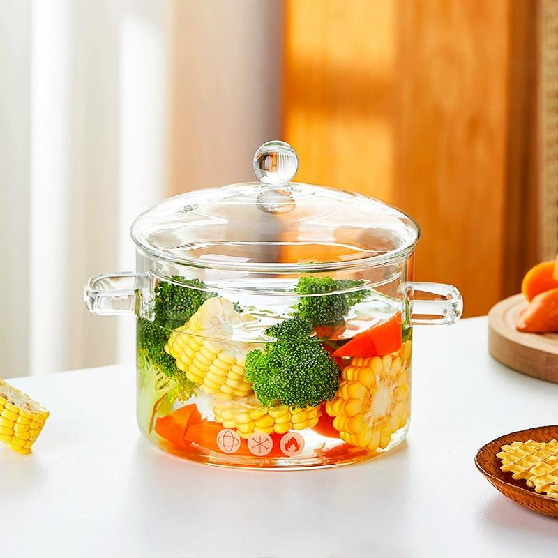 Wholesale Transparent Environmental Protection Glass Pot Suitable for Family
