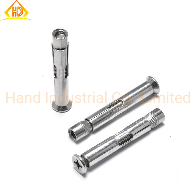 Анкерный болт с шестигранной головкой и гайкой, оцинкованный