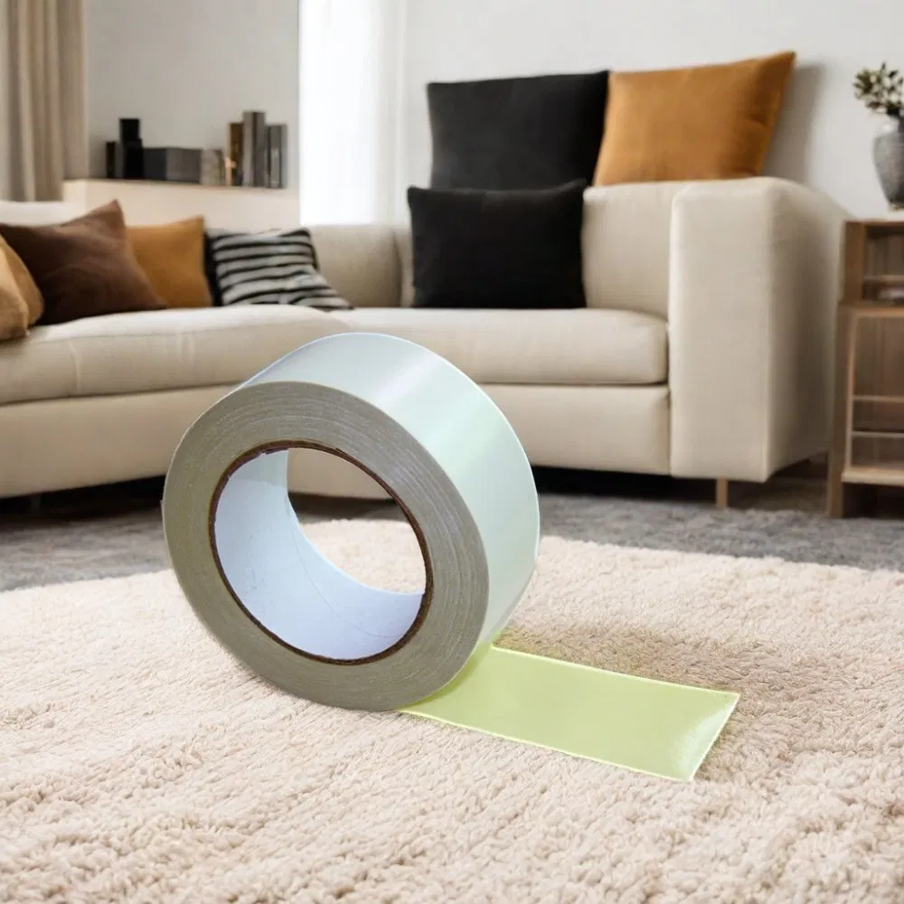 No Residue White Double Sided Fabric Adhesive Rug Tape for Fixing Carpets