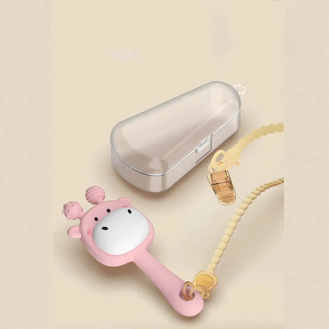 Cute Animal Bunny Silicone Soft Toys Cartoon Teething Toy