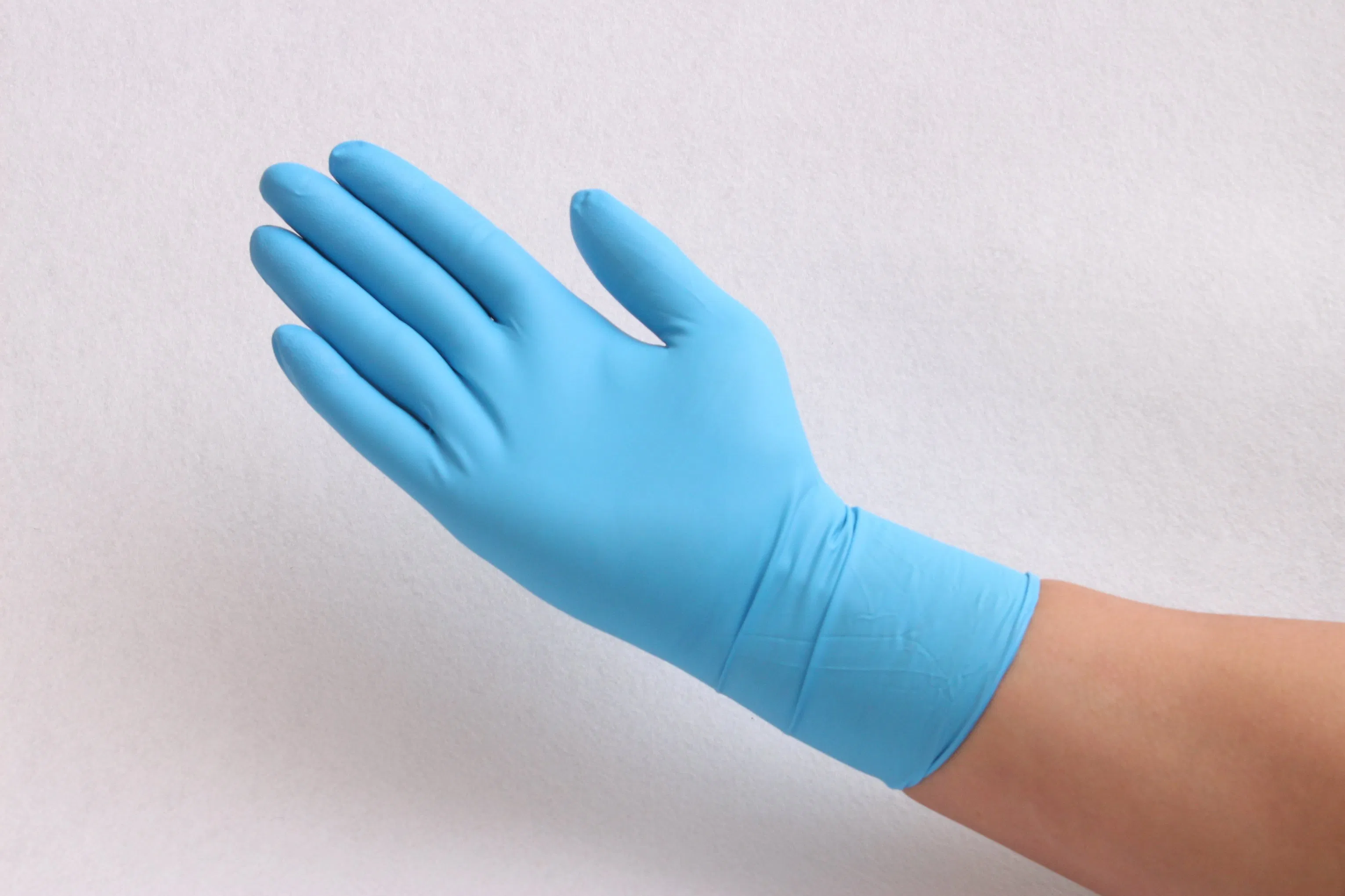 Disposable Nitrile Gloves Blue Nitrile Powder Free Gloves Protective Gear Working Nitrile Glove