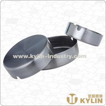 Round Durable Portable Stainless Steel Indoor Ashtray Bin