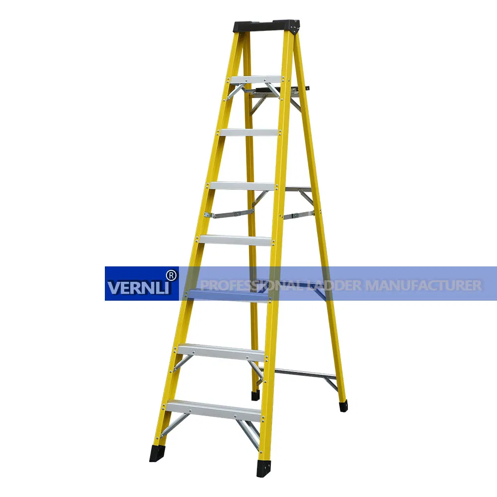 Type I II 200-250lbs 6FT 7FT 8FT Single-Sided Fiberglass Insulated Ladder