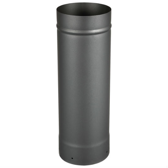 Одностенная черная дымоходная труба из нержавеющей стали