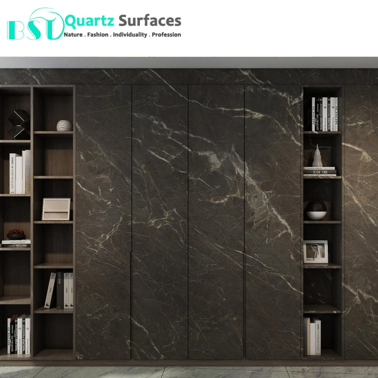 Large Format Crystal Grey Porcelain Slabs