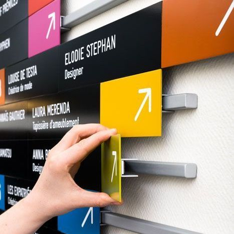 Custom Durable Pylon Sign Wayfinding Guidance Sign Plates