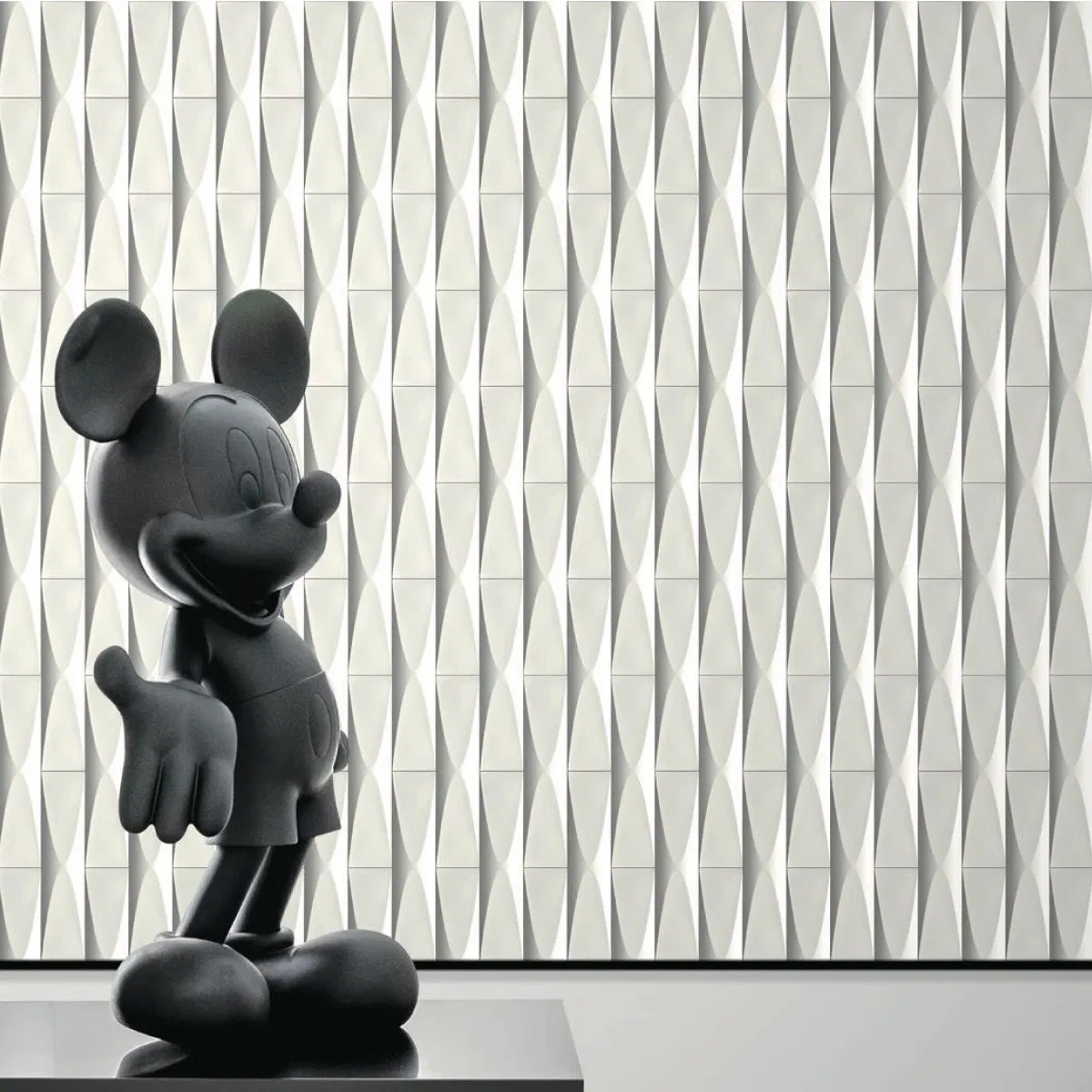 Concrete 3D Colorful Tiles Uhpc Eco-Friendly for Office Mall Hotel Interior Exterior Wall Cladding Wing 100*400*16mm