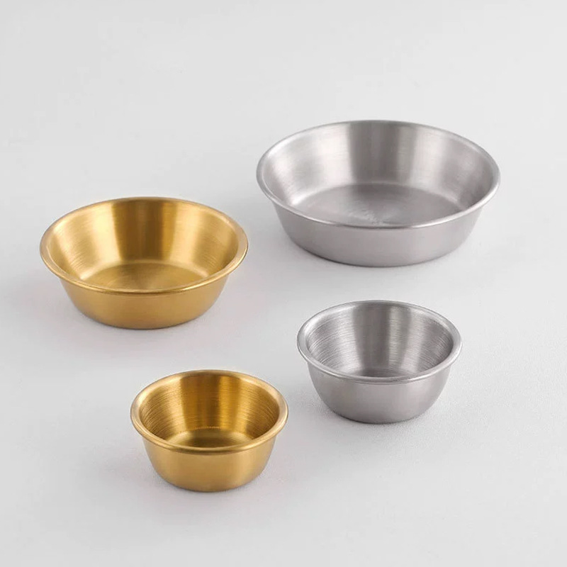 Elegant Stainless Steel Sauce Dish for Serving and Dipping