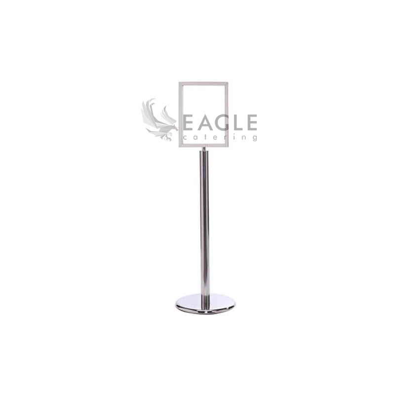 Hotel Equipment Aluminum A3 A4 Sign Post Holder