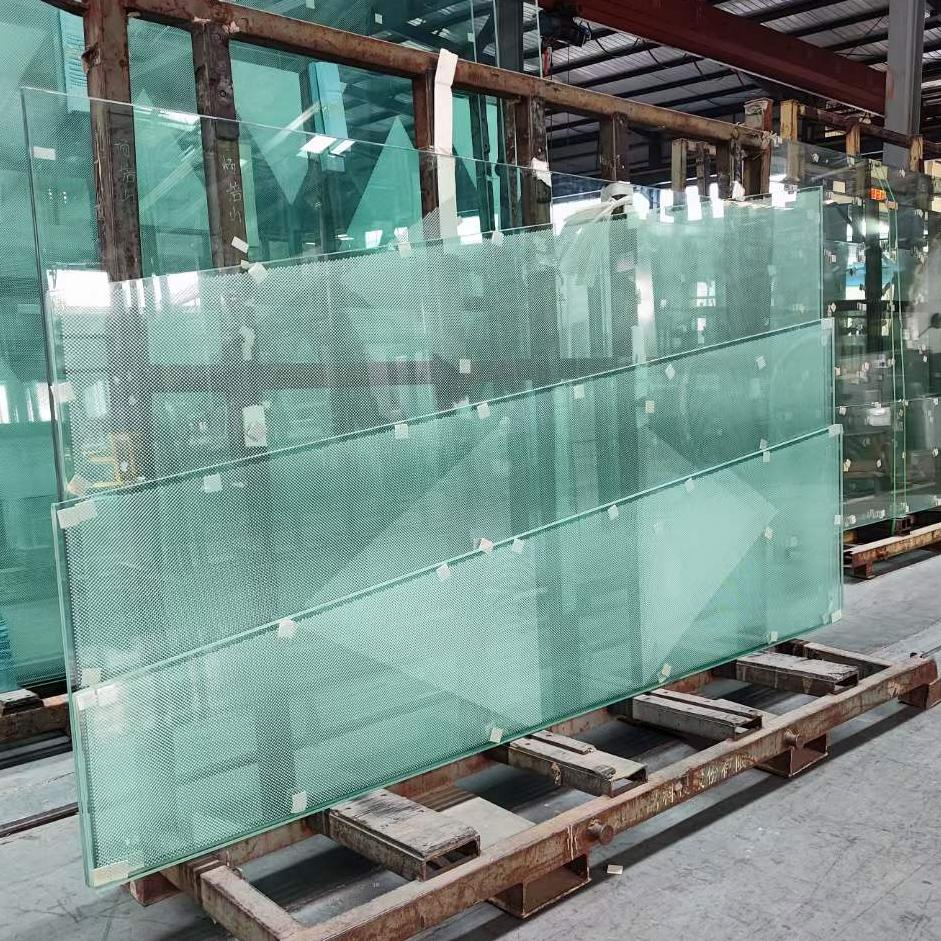 Custom Colorful Silk Screen Printed Glass High Translucency for Cabinet Doors Kitchen