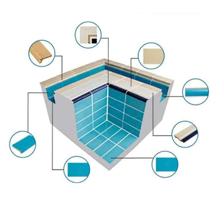 115X240mm China Manufacturer Types Porcelain Tile for Swimming Pool Tiles