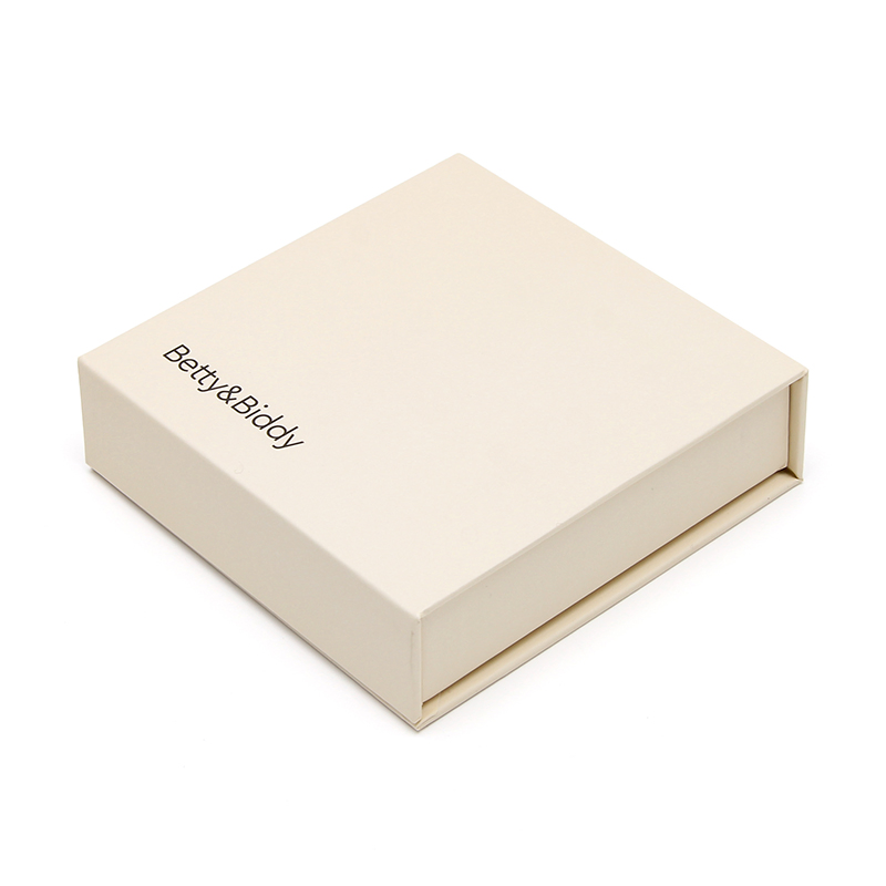 White Foldable Magnetic Closure Rigid Cardboard Boxes Jewelry Storage Box