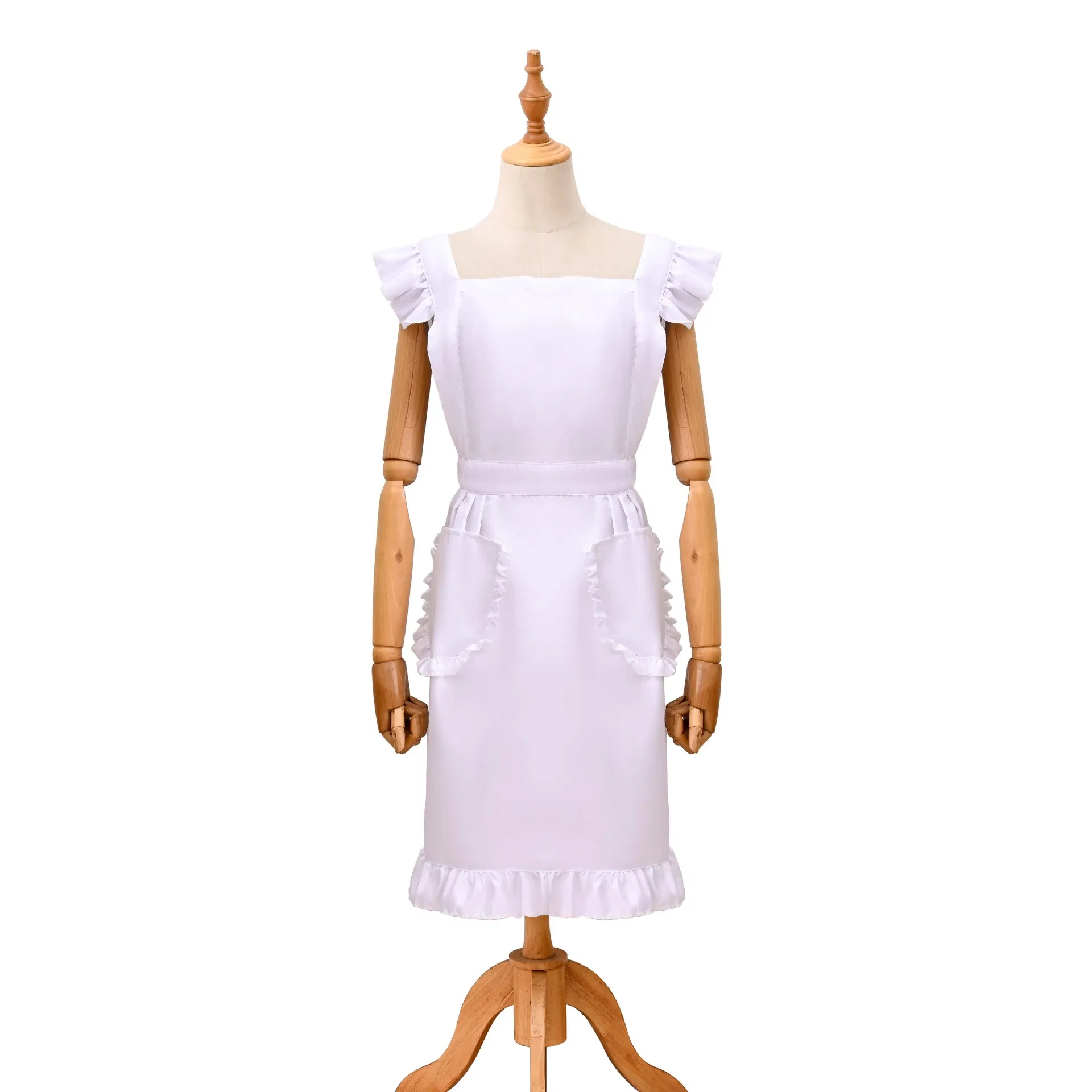 Home Floral Apron, Long and Cute Polyester Fabric, Mostly Used for Work, Outdoor Coffee Shops and Hotels