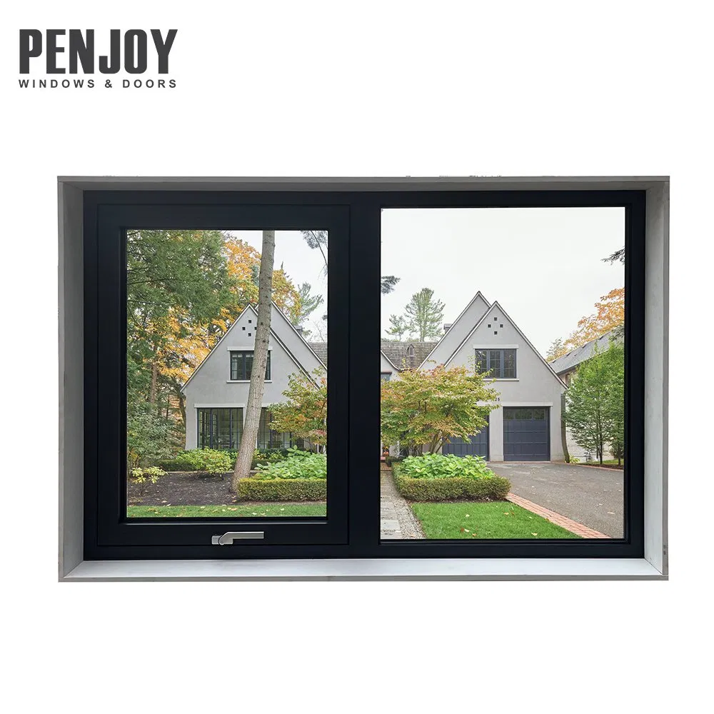 Penjoy Timber Reveal New Zealand System Aluminum Triple Glaze Outward Opening Window