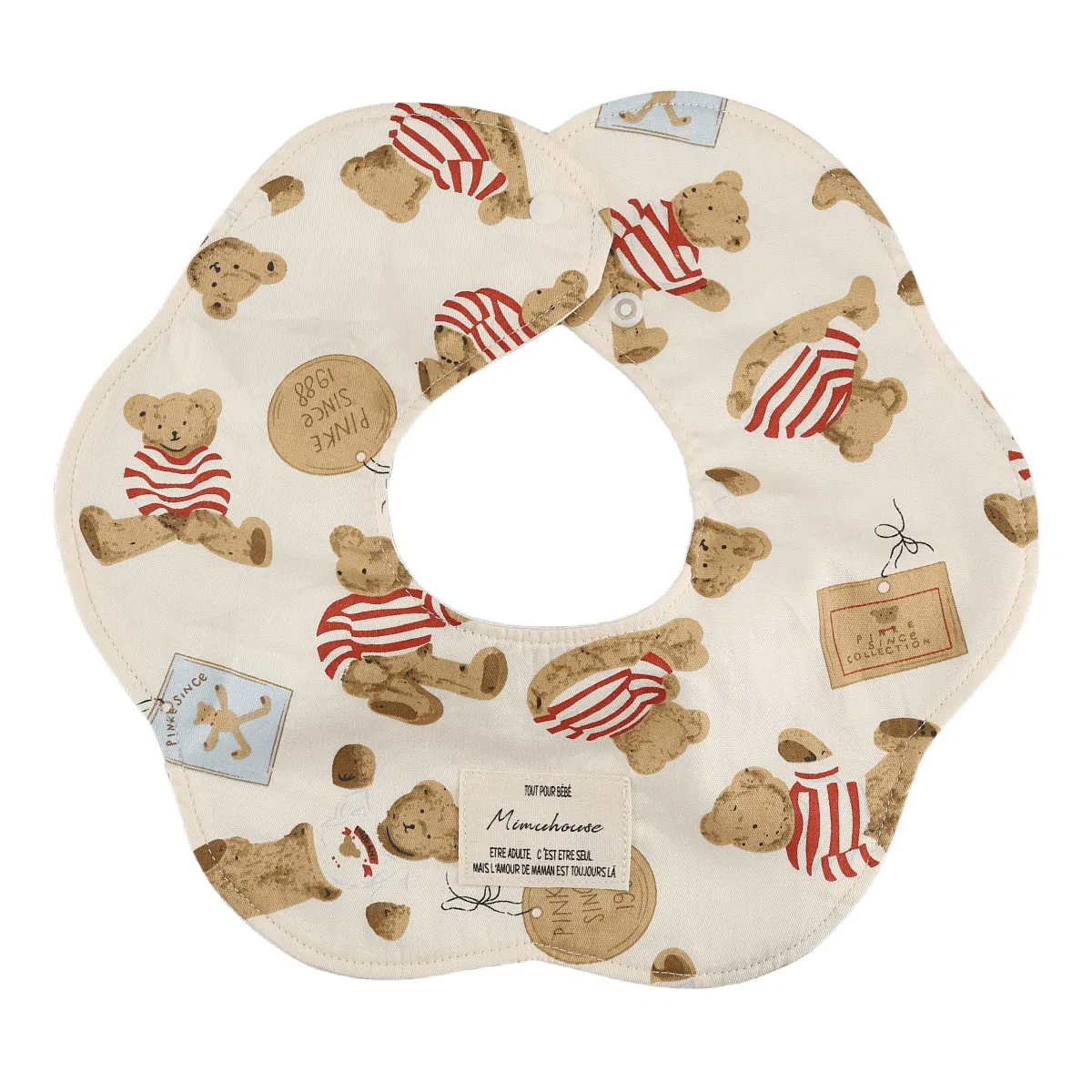 360° Rotatable a-Class Cotton Waterproof Baby Bibs