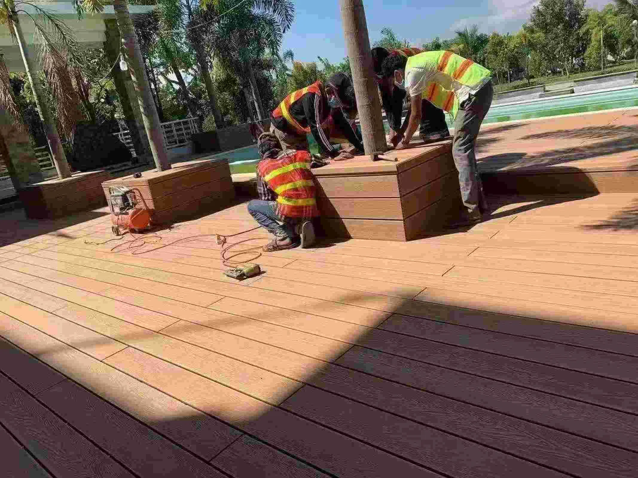 Террасная доска WPC 148x23 мм с 3D текстурой дерева