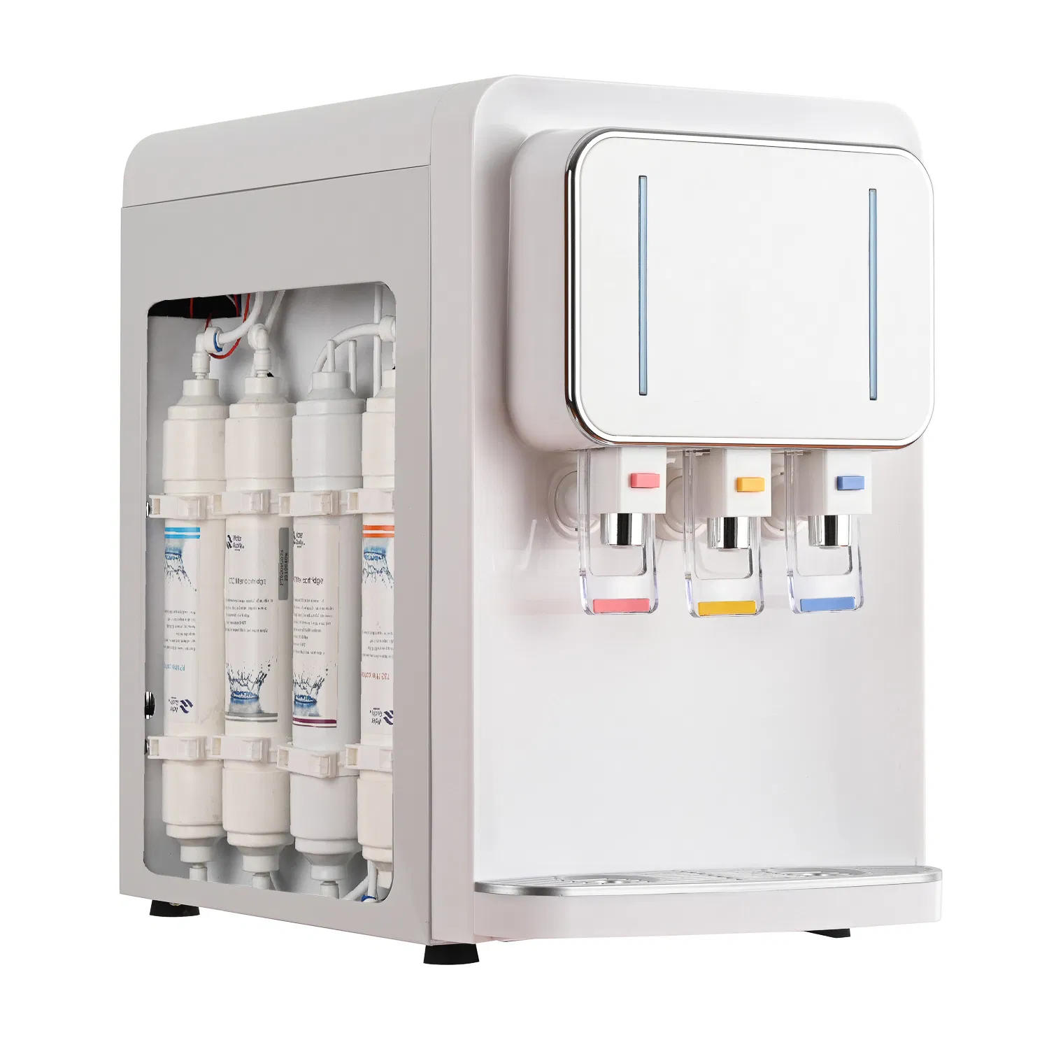 4 Stages Water Filter Desktop RO UF Home Straight Drinking Hot and Compressor Cooling Pipeline Water Dispenser Purifier with Water Filtration