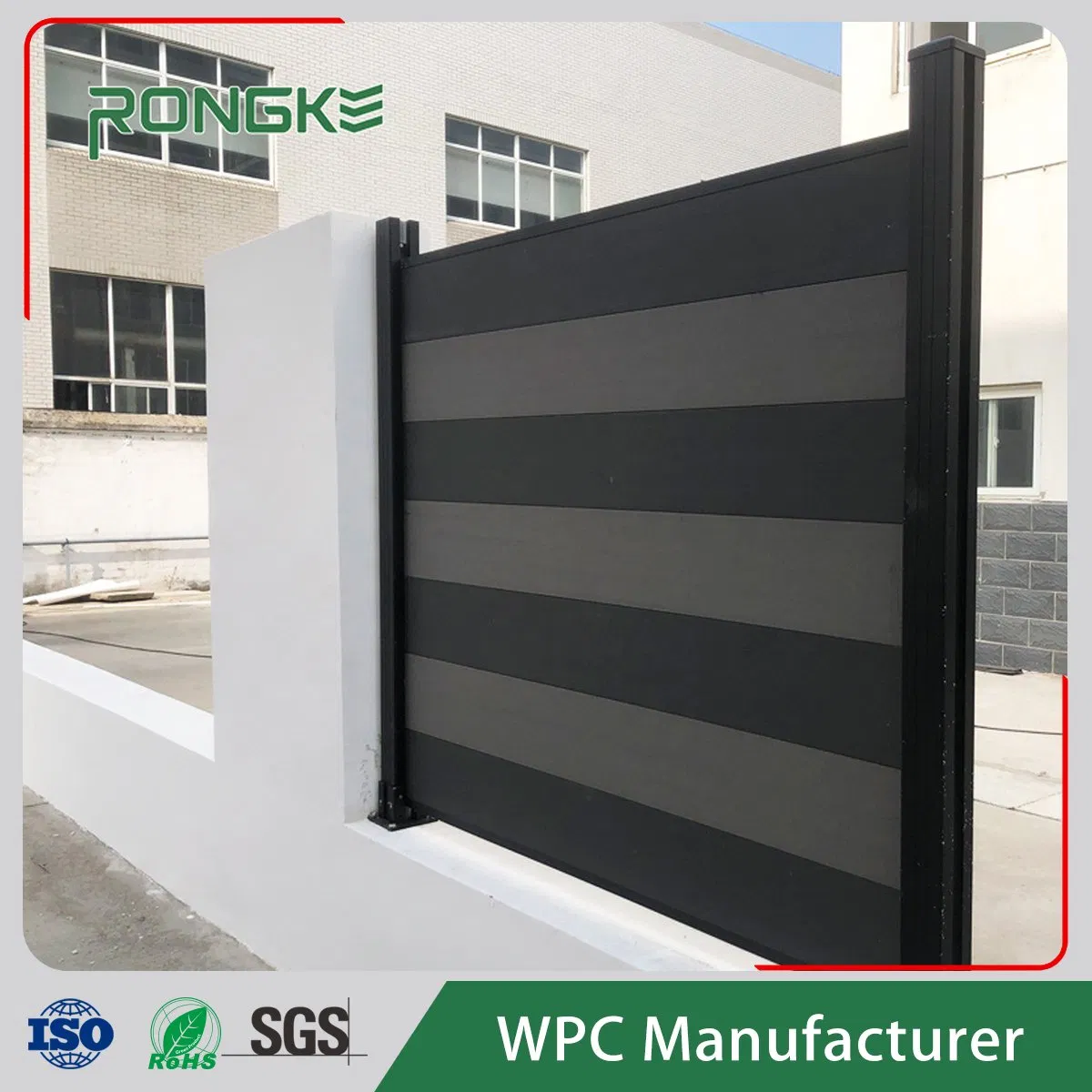 High Quality Colorful Outdoor Garden Multi-Style Wood Plastic Composite WPC Privacy Fence