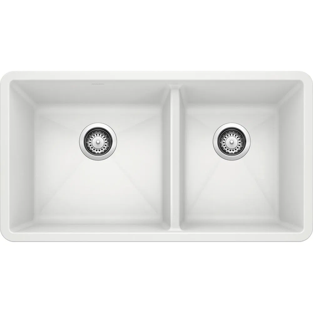 Ortonbath Matte Black Rectangular Topmount Quartz Granite Kitchen Sink