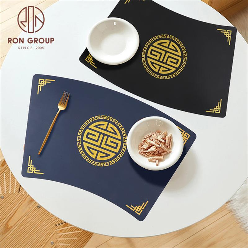 PVC Dining Round Waterproof Restaurant Events Tableware Table Mat