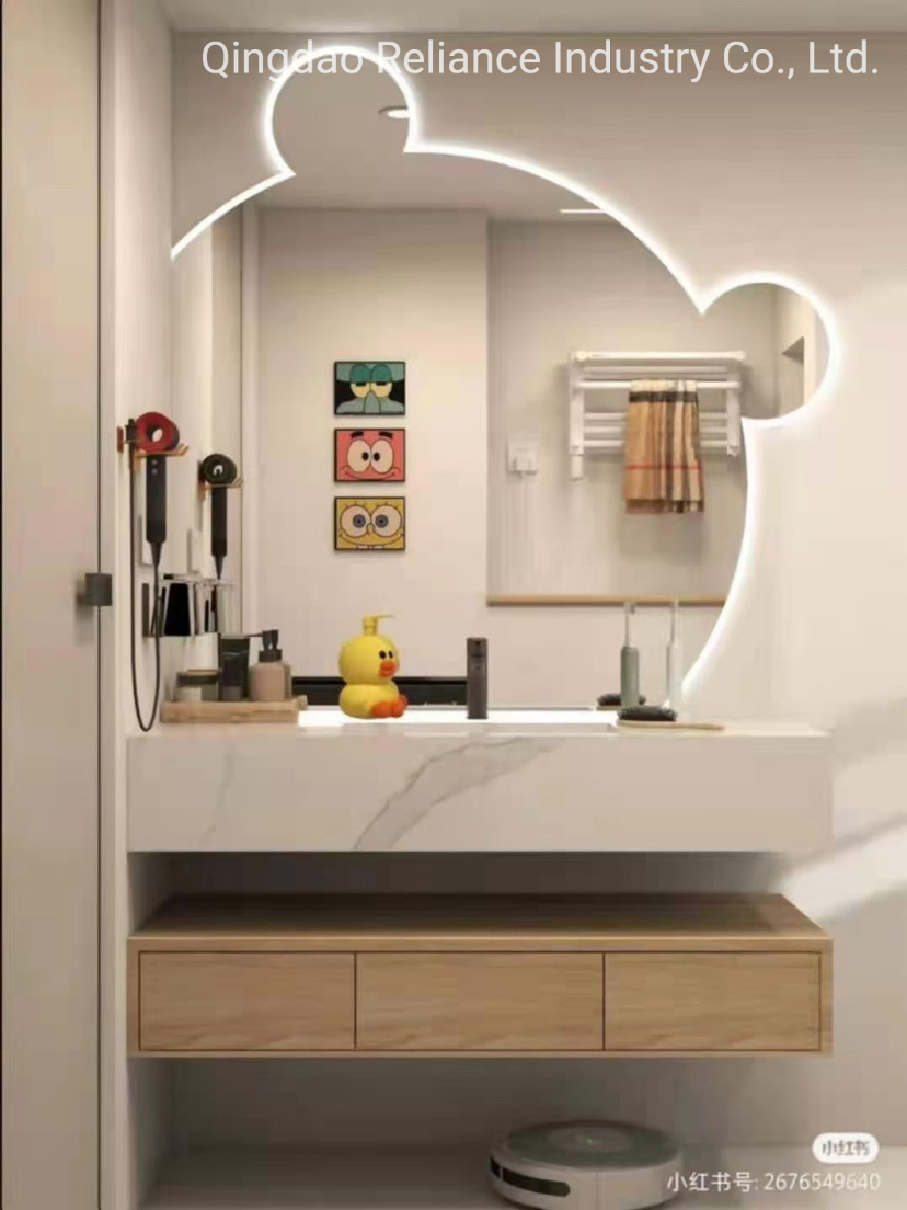 WiFi, Bluetooth, Digital Clock Home Decor Professional Design Semicircle Mirror