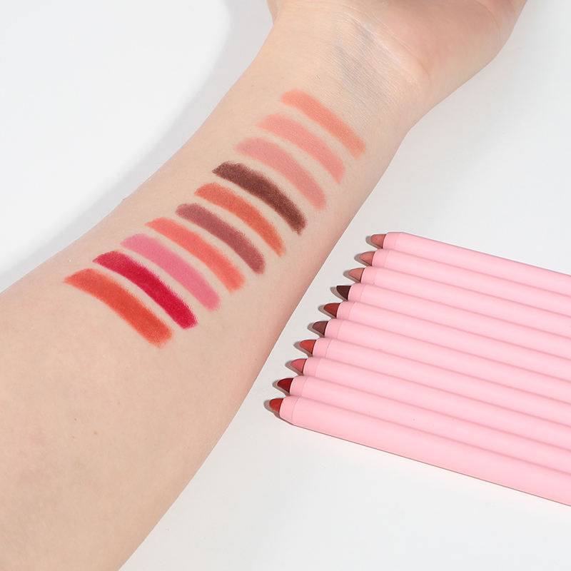 Wholesale Factory Cosmetics Makeup Custom Waterproof Long Lasting Highly Pigmented Black Vegan Brown Cosmetic Cream Lip Liner