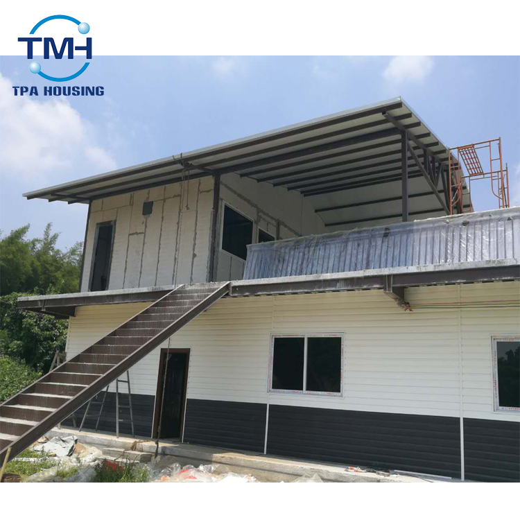 2 Floor Steel Structure Frame Prefab House for Office Building