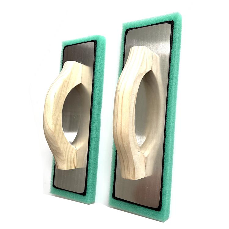 American Market Hot Selling 4X12" Green Sponge Red Rubber Foam Trowel Floats