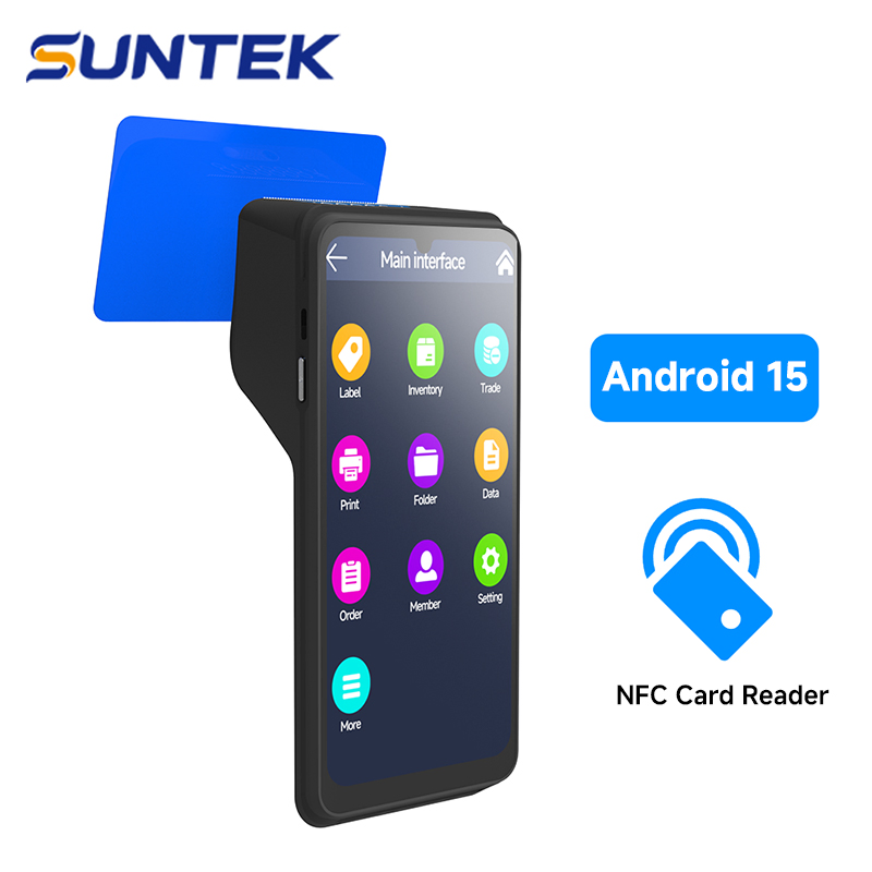 Best POS System for Small Business Suntek Android Terminal with 4G/WiFi POS Cash Register