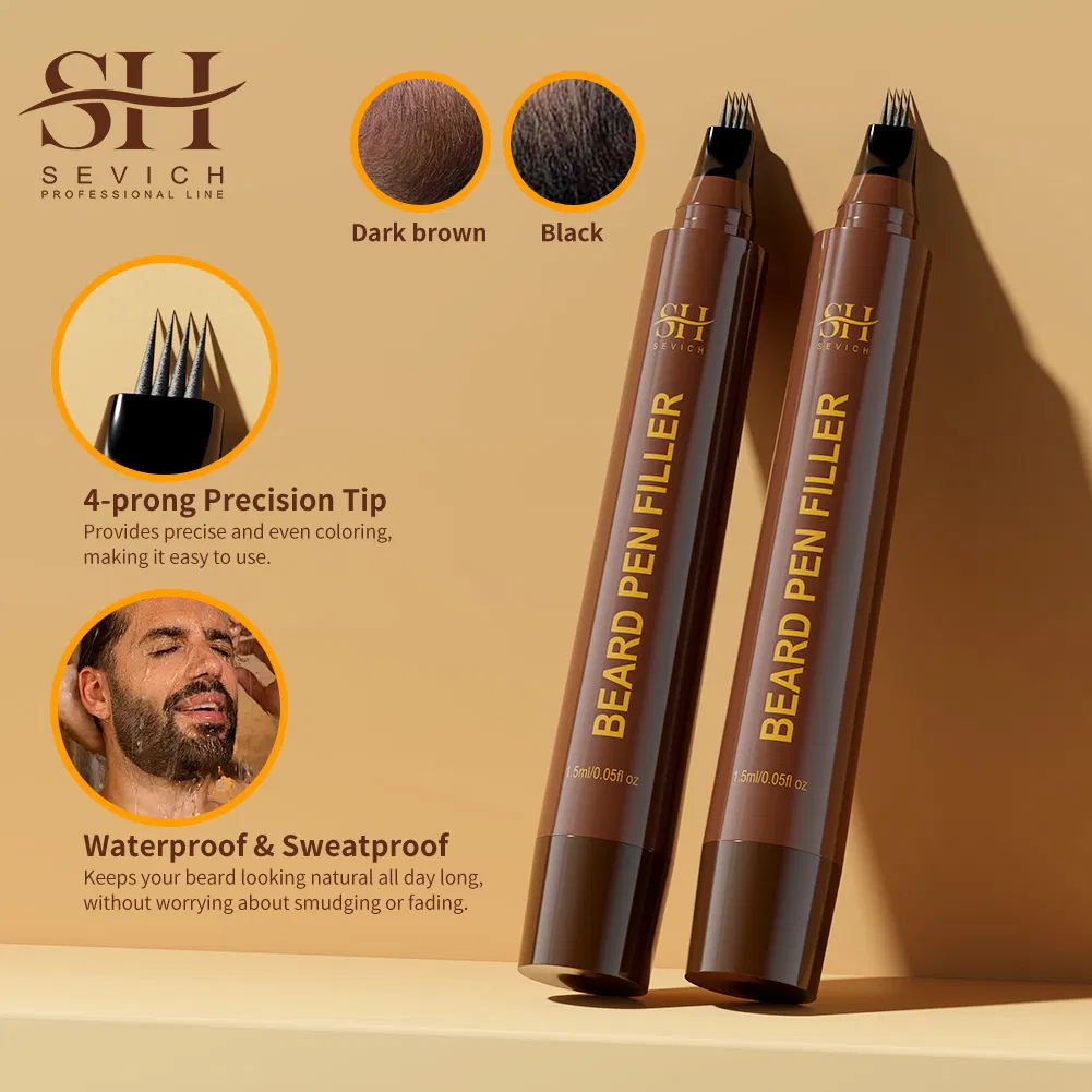 Waterproof Long Lasting Beard Moustache Pen Beard Full Enhancer Pen