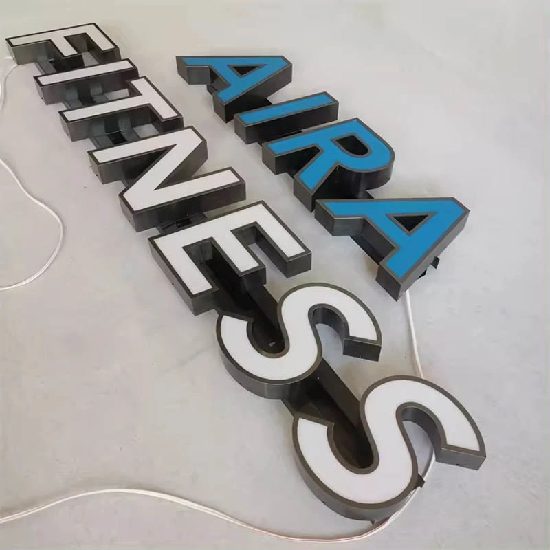 Factory Price Customized Outdoor LED Giant 3D Letters a-Z Metal Luminous RGB