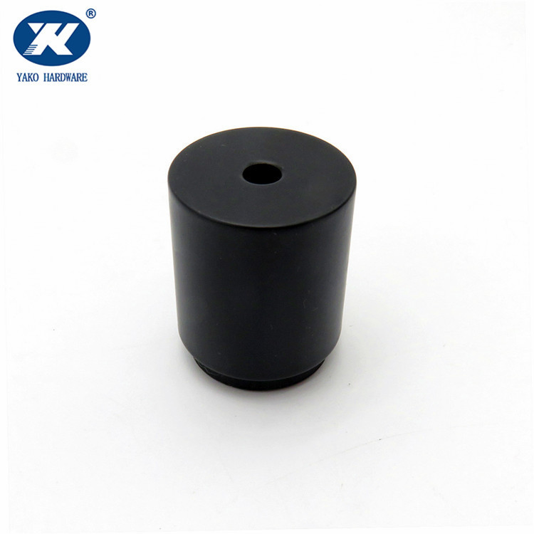 Stainless Steel Matt Black Wall Mounted Door Stopper Rubber Door Stop