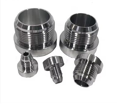 Aluminum Fuel Oil Hose Coolant Male Flare Weld on Bung Fitting Adapter