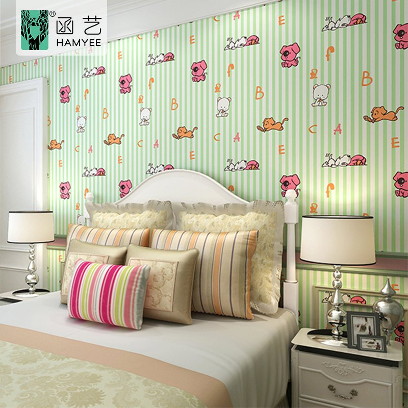 DIY Animal Styles 3D Kids / Children Cartoon Wallpaper for Baby Room / Home