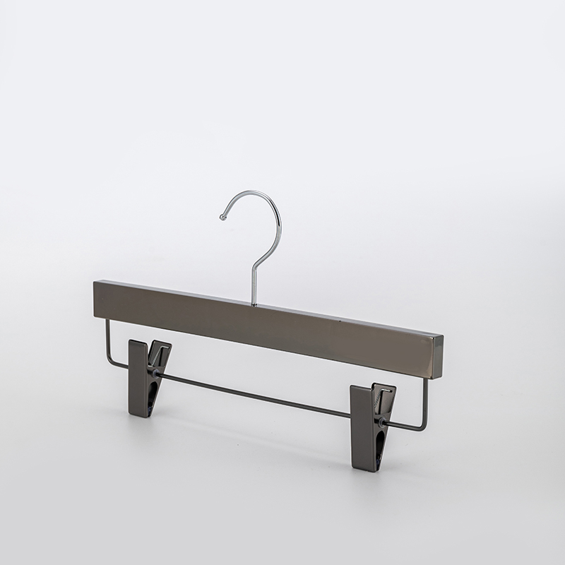 Personalized Wholesale Custom Logo Plastic Women's Skirt Pant Hangers with Clip