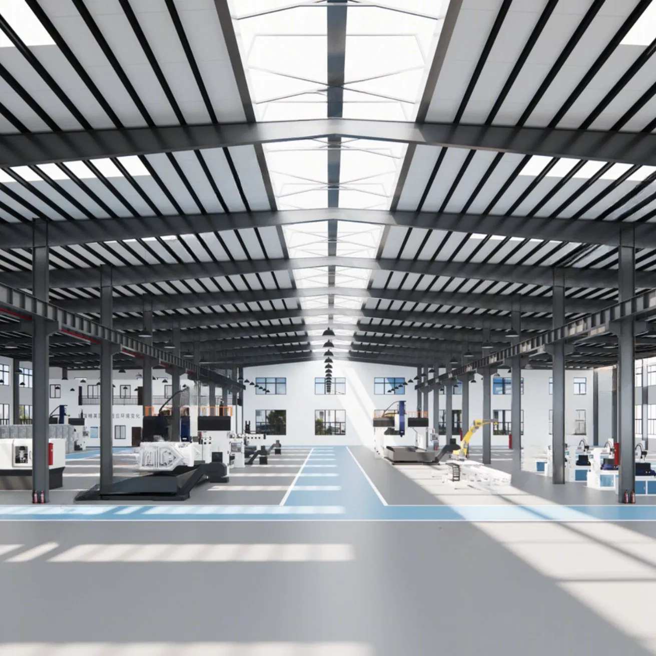 Professional Economical Prefab Building Metal Q355/Q235 Large Span Steel Structure Workshop