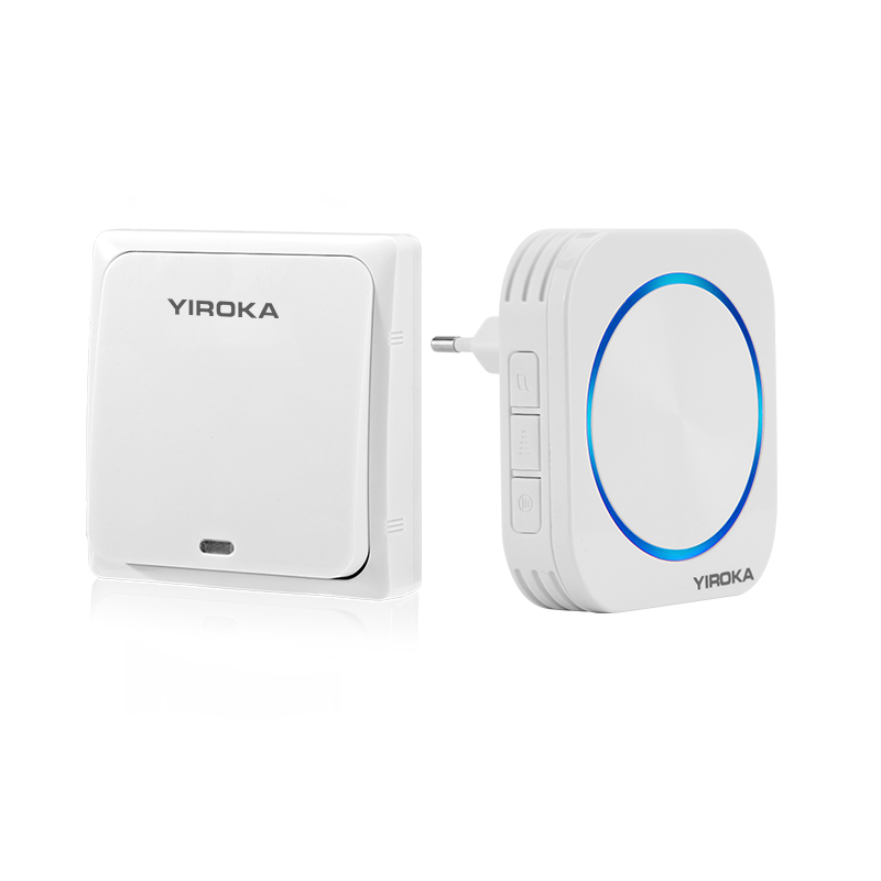 Kinetic Battery Free Wireless Plug in Doorbell with Long Range